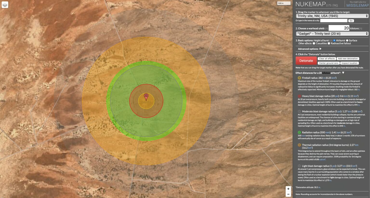 Nuke Map Ramp Trinity - American Nukes