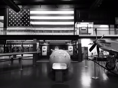 Another view of Fat Man at the Air Force Armaments Museum.