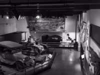 A Fat Man at the West Point Museum. The museum was quiet at the time I was there but while shooting this image from the balcony I was interrupted by a young man and woman who noisily entered the gallery below and, finding the bomb, became quite excited and shot several selfies with Fat Man in the background. Then they abruptly left. Note the Davey Crocket to the right of Fat Man, a sort of atomic bazooka from the 1960s. The explosive force of its small projectile was one-thousandth that of Fat Man.