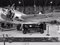 The same display as image #2. The plane that the bomb appears to "go with" has no relationship to it at all. It is a B-18 Bolo and the weight of Little Boy was more than twice the plane's entire bomb load capacity.