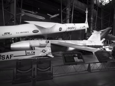 This is the "C" model of the Matador, nested in amongst other artifacts at the Smithsonian Air & Space Annex in Chantilly, Virginia, had an improved radio system which required only two radios operators to control the weapon and which also allowed the range to extend to 600 miles.