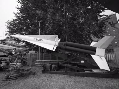 I found this missile at the Buffalo and Erie County Naval and Military Park. It was in a closed-off area, not in public view, but when I spoke with the docents and shared my project they said they thought they had something for me and opened it up.