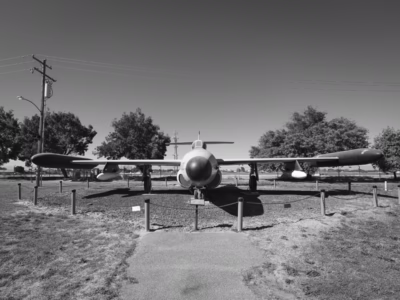 Despite being an interim solution to defending against Soviet long-range bombers, over three thousand Genies were produced and they were deployed until 1985. At Castle Air Museum, Atwater, California.