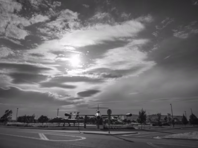 The exact plane that launched the Genie during the nuclear test still exists and is part of the Montana Air National Guard's historic display, adjacent to the Great Falls International Airport, in Montana.