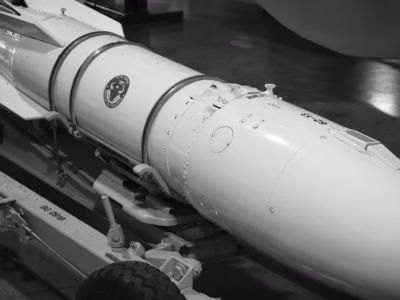 A good view of the assembly screws and ports on this Genie at the Hill Aerospace Museum, south of Ogden, Utah.