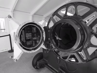 A view of some of the internal components of the Nike-Hercules. This image was made at the Nike Site, SF-88, just north of the Golden Gate Bridge, near San Francisco, California.