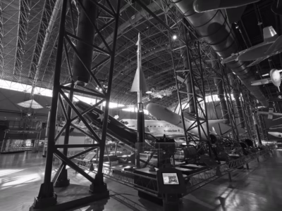 Another view of the Smithsonian's Nike-Ajax. The missile's "kill radius" was too small for its level of accuracy. Existing nuclear warheads were too large for the slim Nike-Ajax so the missile was revised to be larger in the Nike-Hercules design.