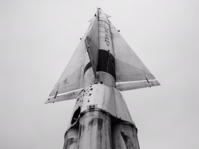 The Nike-Hercules is something of a poster child of the ongoing feeding between the military branches. A public debate between the Air Force (which pinned it hopes on the Bomarc) and the Army, with leaks to the press attacking the each other, seems very odd today. This missile is at the US Space and Rocket Center in Huntsville, Alabama.
