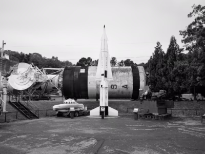 Like so many displays of nuclear weapons, the informational sign of this unit, at the US Space and Rocket Center in Huntsville, gives no hint of its nuclear capability.