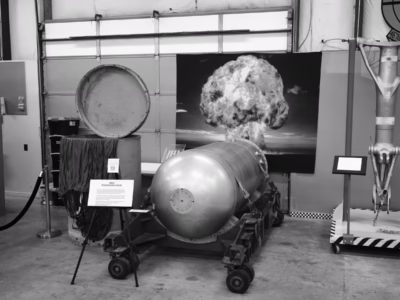 The Grissom Air Museum has a display of the B53, marking both its pride in the bomb (and especially its pride in the B-58 Hustler, which carried it) and its recognition of the nuclear accident that occured on the runway, just a few hundred yards away.