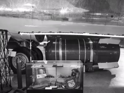 The Mark 36 was a thermonuclear bomb and was based on the Mark 21--it used the same casing. The Mark 21 was in service for only a year--it's not known why it was withdrawn. Located at the SAC Museum in Ashland, Nebraska.