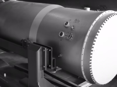 The B53 had a variety of fuzing options: 1)High altitude freefall, 2) contact, 3) high-altitude parachute-slowed air burst, and 4) high-altitude parachute-slowed contact burst, and 5) low-altitude laydown. In addition there was a timer for the laydown option. This unit is at the Wings Over the Rockies Museum, in Denver.